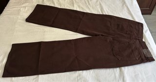 Pantalón vaquero marrón recto ancho