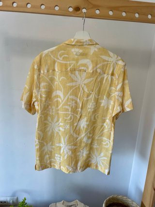 Camisa Mango Estampada Manga Corta Hombre Talla M