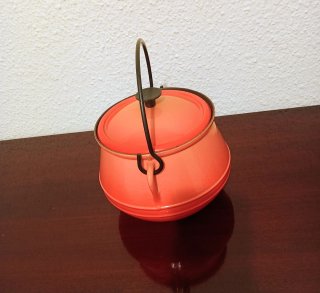 Olla Vintage Hierro Naranja