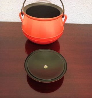 Olla Vintage Hierro Naranja