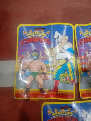 Lote 5 Figuras Wrestling Champions Bootleg 90s