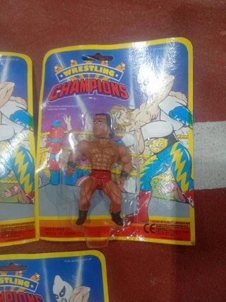 Lote 5 Figuras Wrestling Champions Bootleg 90s