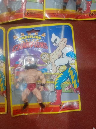 Lote 5 Figuras Wrestling Champions Bootleg 90s
