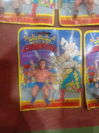 Lote 5 Figuras Wrestling Champions Bootleg 90s