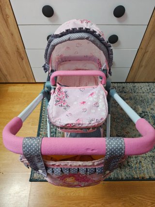 Carro de juguete plegable rosa