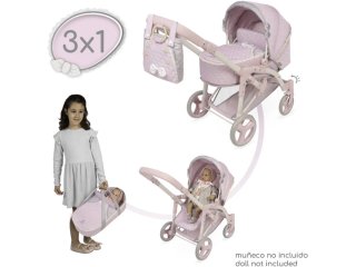 Carro de juguete plegable rosa