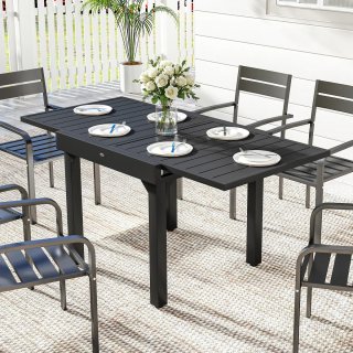 Mesa Comedor Exterior Extensible 80/160 cm