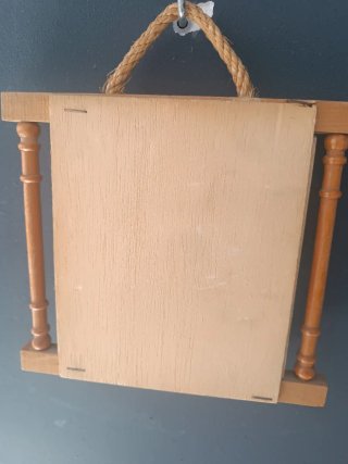 Colgador llaves madera y azulejo P. Mallorca
