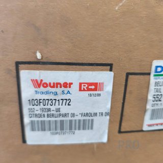 PILOTO TRASERO DERECHO CITROEN / PEUGEOT NUEVO 103F07371772