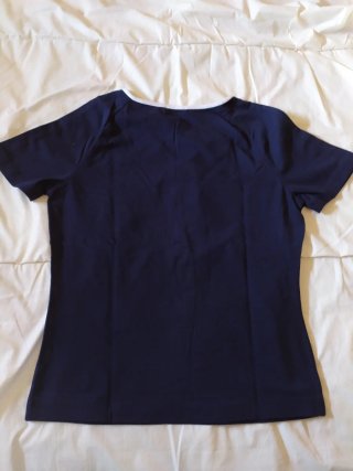 Camiseta Vintage Burberry Azul y Blanca