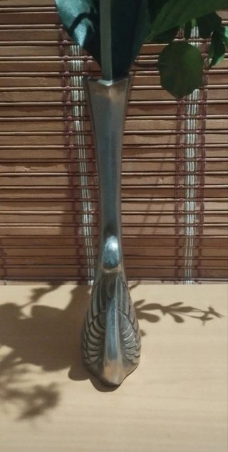 Florero Vintage Cisne Metal