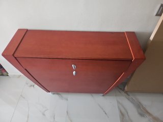 Recibidor zapatero de madera