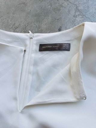 Vestido Hallhuber blanco talla 40