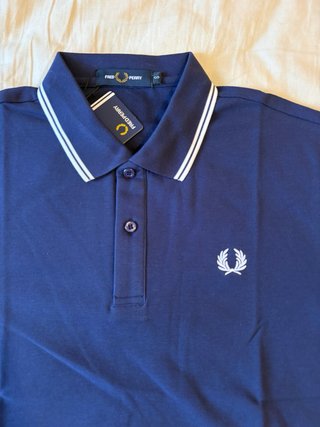 Polo Fred Perry Azul Talla S