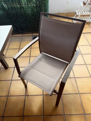 Mesa extensible jardín + 6 sillas