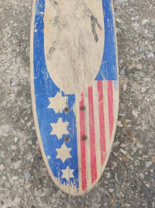 Skate Vintage Diseño Bandera Americana