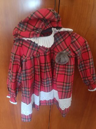 Vestido niña bebé 18 meses cuadros