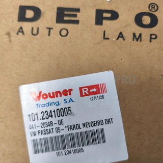 FARO ANTINIEBLAS  DERECHO VOLKSWAGEN PASSAT NUEVO 10123410005