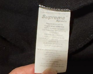 Sudadera Supreme Negra Talla S
