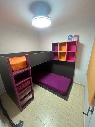 Literas con estantería. Colchones incluidos