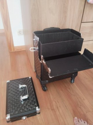 Maletín maquillaje/peluquería con ruedas
