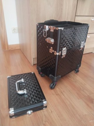 Maletín maquillaje/peluquería con ruedas