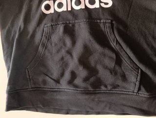 Adidas Sudadera Capucha Negra E40/M Logo Grande