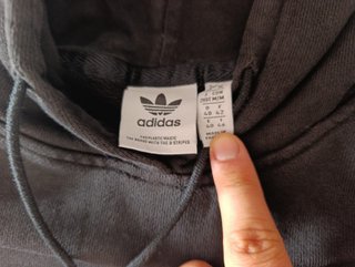 Adidas Sudadera Capucha Negra E40/M Logo Grande