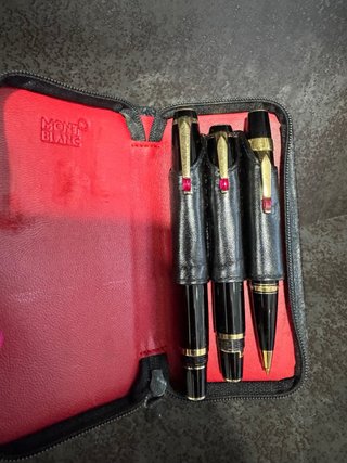 Conjunto Montblanc Estuche y Bolígrafos