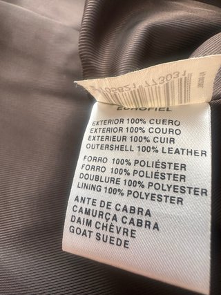 Chaqueta ante rosa talla M