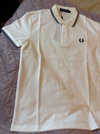 Polo Fred Perry Blanco Talla S