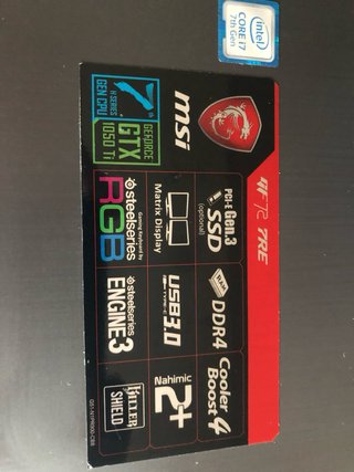 MSI Portátil Gaming Negro/Gris