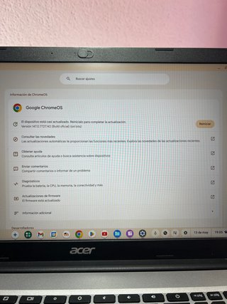 Portátil Acer Chromebook 315 Plata/Negro