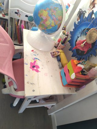 Cama alta infantil 140*70 con escritorio