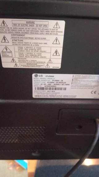 Televisor LG 37LE5500 Negro
