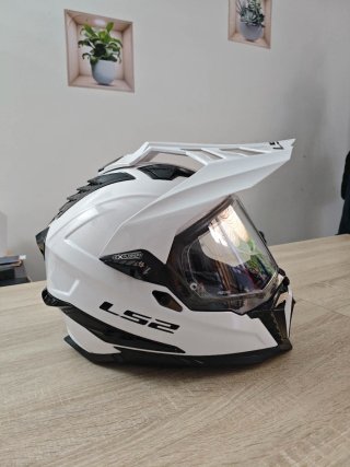 Casco Ls2 MX701 Explorer Blanco. Talla XL