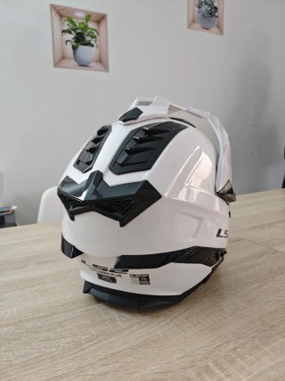 Casco Ls2 MX701 Explorer Blanco. Talla XL