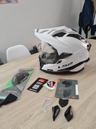 Casco Ls2 MX701 Explorer Blanco. Talla XL