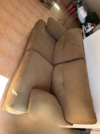 Sofá 2/3 plazas marrón 180cm