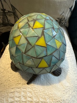 Lámpara estilo Tiffany Tortuga