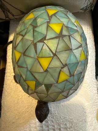Lámpara estilo Tiffany Tortuga