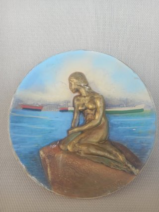 Plato decorativo La Sirenita vintage