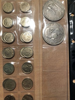 Colección monedas curso legal y plata