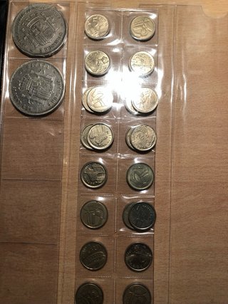 Colección monedas curso legal y plata