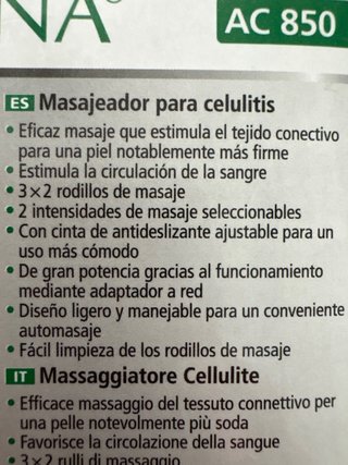 Masajeador anticelulitis rosa y blanco