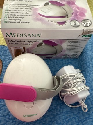 Masajeador anticelulitis rosa y blanco