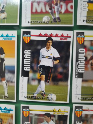 Cromos de fútbol Valencia CF