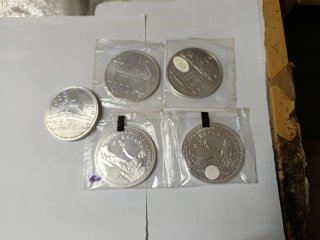 5 Monedas Plata 2000 Pts, 1-1994 2-1999 2-2001 s/c