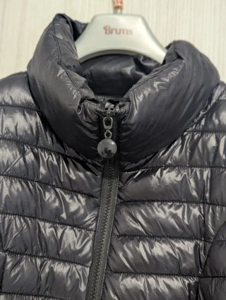 Piumino estivo donna nero lucido tg S 100 grammi