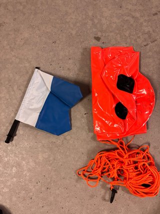 Boya de pesca submarina naranja